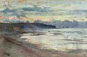 William Lionel Wyllie A Coastal Scene at Sunset Germany oil painting artist
